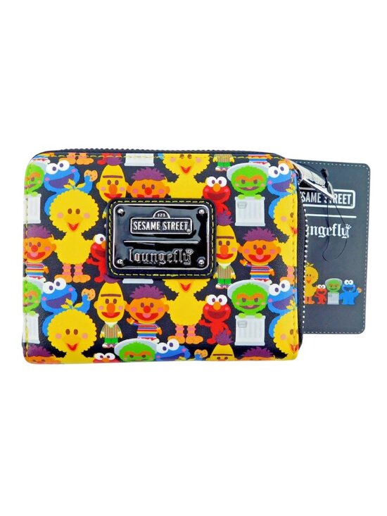 Sesame Street Handbags - Sesame Street All Over Loungefly Wallet SeaWorld Exclusive